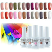 Vishine 24 Colors Gift Set Gel Nail Polish Kit Soak Off UV LED Nail Gel Polishes for Nail Art 8 ML/PC Pack of 24 Pretty Colors Series Kit