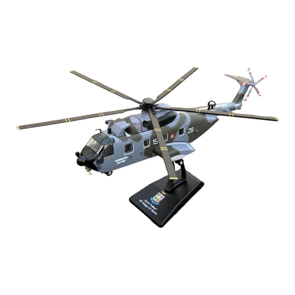 Avión de juguete fundido a presión, helicóptero, hélice giratoria con soporte decorativo Verde
