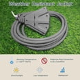 thumbnail image 4 of Cable de extensión para exteriores EP de 15 pies, 3 salidas 16/3 SJTW, gris, 4 of 8