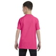 thumbnail image 2 of The Hanes Youth 61 oz Tagless T-Shirt - WOW PINK - S, 2 of 3