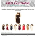 thumbnail image 2 of Women's Solid Basic Seamless Casual Go-To Comfy Spaghetti Strap Tank Top Dress, 2 of 2