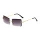 thumbnail image 2 of Gafas de sin borde de lentes de modernos para la playa de compras de viajes de viaje al aire libre Gran gris gradiente, 2 of 8