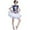 t-Blue737174, variant on Child Outfit Sets Tutu Dress Girls Performance Dance Recital Stage Show With Glitter Bow And Layered Skirt Holiday Clothing Sets