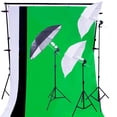 thumbnail image 1 of Kit Estudio Fotografico Audiotek Luz Set Fotografia Sombrilla Fotos Verde Negro Blanco 84 cm, 1 of 6
