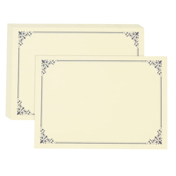 Uxcell 11.7" x 8.3" Certificate Paper, 100 Sheets Blank Award Certificates for Printers