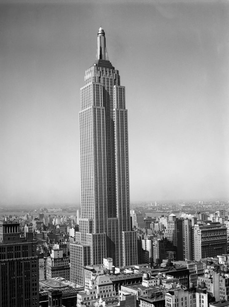 1930s New York City Empire State Building Full Length Without Antennae Poster Print By Vintage Collection 24 X 36 Walmart Com