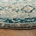 thumbnail image 3 of SAFAVIEH Phoenix Phylliss Bordered Area Rug, Grey/Blue, 6'7" x 6'7" Round, 3 of 8