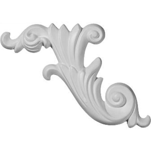 Ekena Millwork ONL15X07LO-L 15.75 In. H X 7.12 In. W Architectural accent - Loera Scroll Onlay- Left