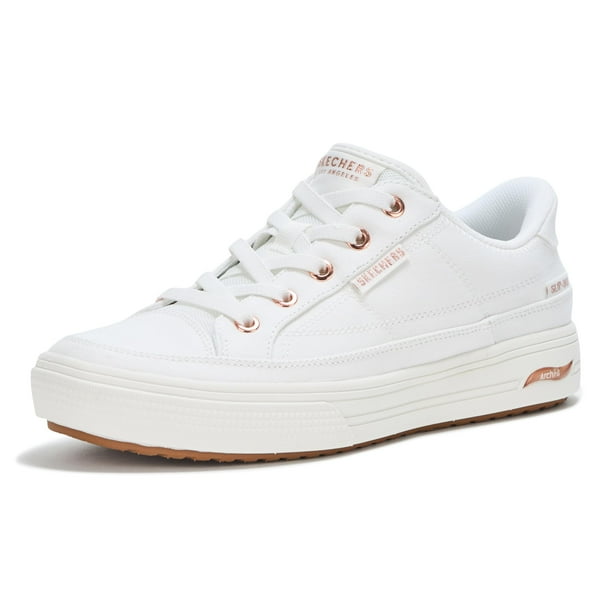 Zapatilla Skechers Arch Fit Arcade-See Ya There para mujer, color blanco