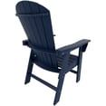 thumbnail image 3 of Portside Seashell Adirondack Plastic Outdoor Dining Chair, 3 of 9