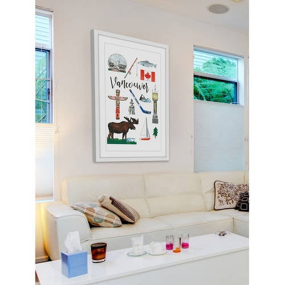 Marmont Hill "Vancouver Motif" By Molly Rosner Framed Painting Art Print, 12.0" x 1.5"