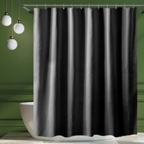 Waterproof Fabric Shower Curtain Liner Washable with Hooks, Soft & Light, Weight Cloth Shower Liner, Hotel Quality, Standard Size 72x72