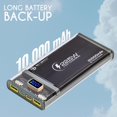 thumbnail image 2 of Sabra Technologies Portable Charger 10000mAh Power Bank USB c Portable Charger, Super Slim Lithium Polymer y Pack, 2 of 4