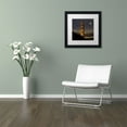 thumbnail image 4 of Trademark Fine Art "Golden Gate and Moon" Canvas Art by Moises Levy White Matte, Black Frame, 4 of 5