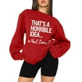 thumbnail image 2 of Vedolay Womens Sweatshirt Women's 2023 Half Zip Crop Sweatshirt Workout Hoodie High Neck Long Sleeve Clothes,Red M, 2 of 4