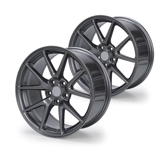 2-Pack 18 x 8.5 inch Light Gunmetal Replacement Wheel Rim for Model 3 2017-2023