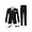 Black, variant on Lycody 6pcs Boys Suit Set Slim Fit Kids Formal Suits for Teen and Kids Toddler Tuxedo Wedding Ring Bearer Outfit Prom Party Classic Suits