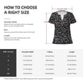thumbnail image 5 of Naloa Numbers Print T-Shirts Short Sleeve V Neck Tees for Women Fashion Tops Trendy Lightweight Soft Casual Summer Outfits Clothes, 5 of 5
