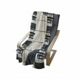 thumbnail image 4 of Indie Soft Flannel Fleece Throw Blanket, Top View of Audio Cassettes Gramophone Records Old School Retro Music Theme, Cozy Plush for Indoor and Outdoor Use, 50" x 60", Black White Cream, by Ambesonne, 4 of 6