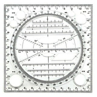 Dezsed Multifunctional Geometric Ruler School Supplies Clearance  Multi-Functional Student Ruler Mathematics Function Geometry Drawing Ruler  Clear