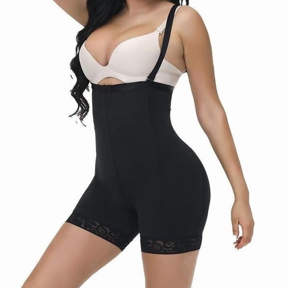 Postpartum Shapewear Girdle, Black Women's Butt Lifter Bodysuit for Tummy Control