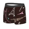thumbnail image 2 of Balery Eiffel Tower Men's Boxer Briefs, Soft and Breathable Cotton Underwear with nylon Waistband-Medium, 2 of 9
