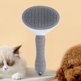 thumbnail image 1 of Peine para perros y gatos Cepillo lavable para el pelo de perros y gatos Cuidado de limpieza fácil de usar (gris), 1 of 7