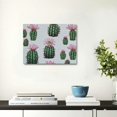 thumbnail image 5 of FCXZI Cactus Flowers Pattern Art Modern Canvas Prints Wall Decor For Home Bedroom Kitchen - Ready To Hang Room Home Art Decor 20x16in, 5 of 6