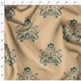 thumbnail image 4 of Soimoi Velvet Fabric Ogee Damask Print Sewing Fabric Yard 58 Inch Wide, 4 of 5
