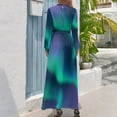 thumbnail image 3 of Aurora Boreal Luces del Norte Vestido Largo vestidos de fiesta ropa de mujer Vestidos de gala, 3 of 5