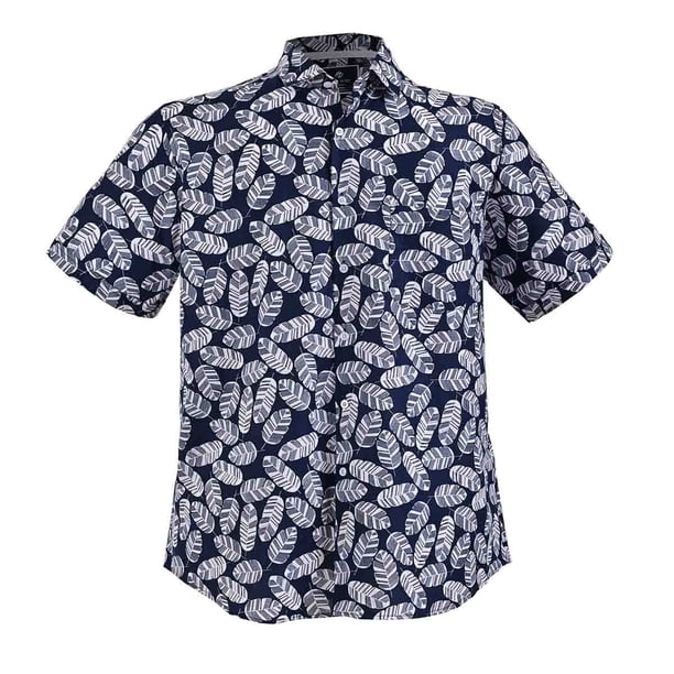 Camisa hawaiana de moda manga corta Michel Blanc