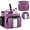 Purple, variant on Portable Shower Caddy College Dorm Room Essential, Shower Caddy Tote Bag for Student, Girl, Women, Separate Compartment, Large Capacity, Quick Dry Mesh Base for Travel, Gym, Camp, Red