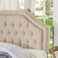 thumbnail image 3 of GDF Studio Dream Contemporary Fabric Tufted King/Cal King Headboard, Light Beige, 3 of 5