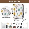 thumbnail image 3 of Haosy Accordion File Organizer Zipper Binder 500 Sheet 6-Tab Expanding File Folder Multi-Pocket 1.2 Inch 3 Ring Different Trees, 3 of 7