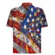 thumbnail image 4 of Blusa y camisa de manga corta con cuello vuelto Camisa casual para hombre Camisa de bolos vintage de manga corta Camisas de verano Camisa abotonada Blusa para hombre Poliéster, 4 of 5