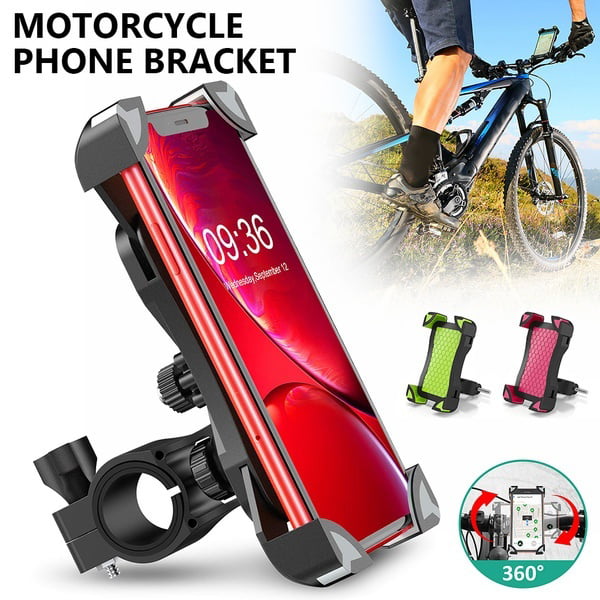 Universal Bike Phone Holder Cycling Handlebar Bicycle Mount 360 Degree Rotating 