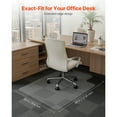 thumbnail image 2 of KFFKFF Office Chair Mat with Lip, 36 x 48-inch Clear Floor Mat for Carpets, Floor Protector Mat for Desk Chair, Clear Table Pad, Table Cover, 2 of 9