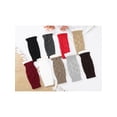 thumbnail image 6 of INSPIRE CHIC Women's Elastic Knit Gloves Female Lacework Wrist Arm Warmer Thumb Hole Half Finger Cute Sleeves for Christmas Cool Windproof Black, 6 of 6