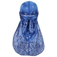 thumbnail image 2 of Wancir Men Women Extra Long-Tail Headwraps Silky Satin Pirate Cap Bandana Hat, 2 of 2