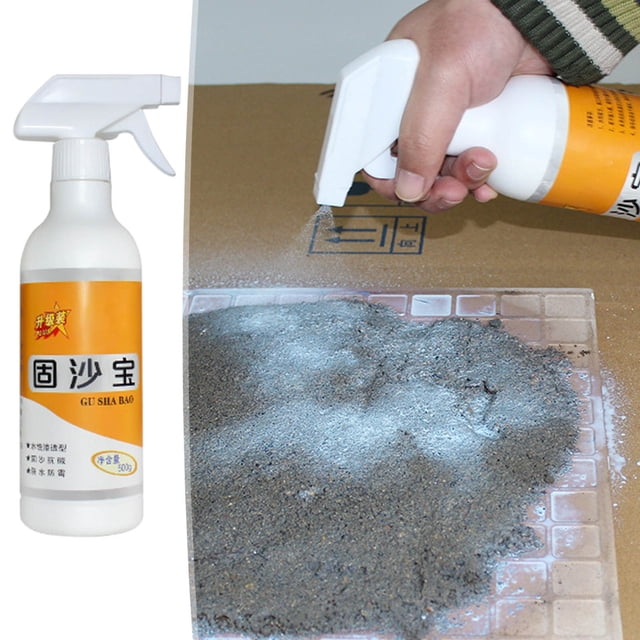 Ganfancp 500Mlpenetrante Impermeable a Base de Agua Endurecedor de Hormigón Pulverizar Pared y Suelo Lijar y Oponerse a Álcali Tratar Agente Agente de Interfaz Liquidación 1X500Ml Fijador de Arena co