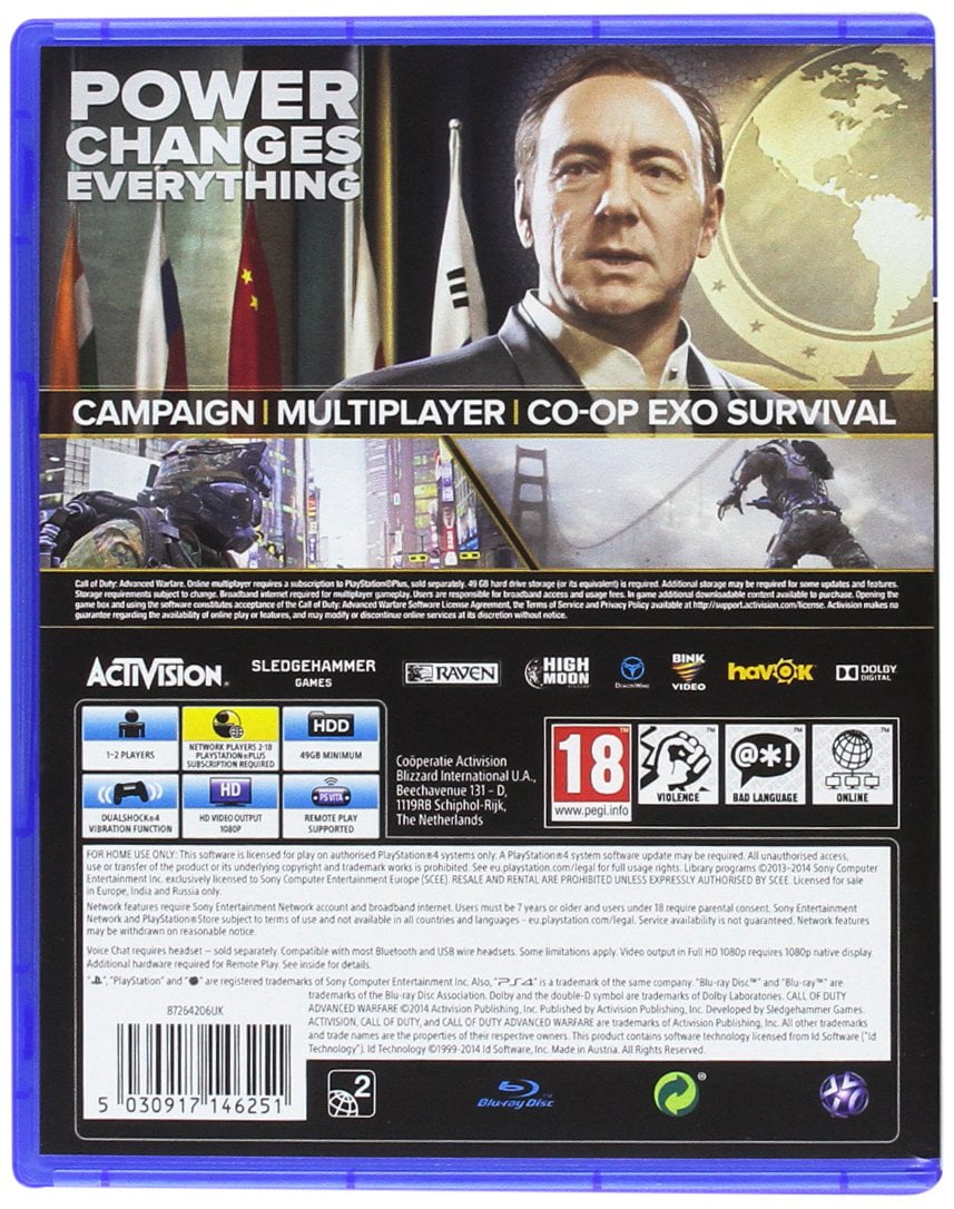 Call of Duty: Advanced Warfare - PlayStation 4, 2014 — Spin N