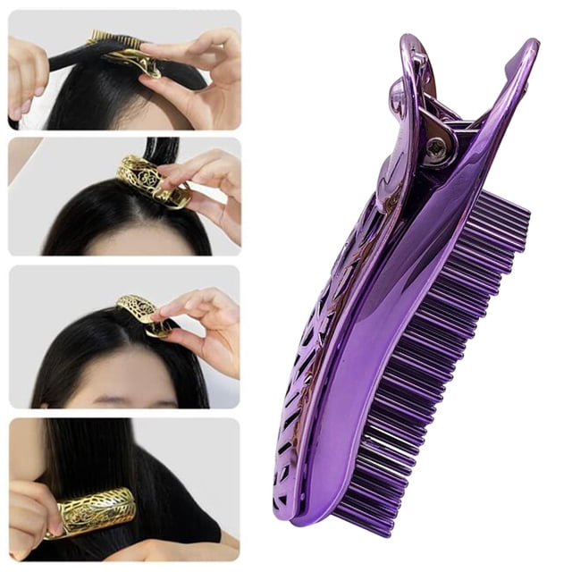 Pinza voluminizadora Macarena para cabello Clips de rollo de pelo violeta