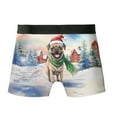 thumbnail image 2 of Hello Winter Pug Frosty Morning Walk Welcome Snowy Christmas All Over Print Boxer Briefs Underwear for Men Dad Dog Lover Gifts - 02018, 2 of 6