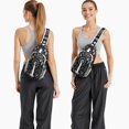 thumbnail image 2 of Gothic Steampunk Sling Bag with Celestial Starburst, Moon and Constellation Elements, Lightweight Crossbody Backpack, Adjustable Shoulder Strap, Multiple Compartments for Daily Use, 2 of 6