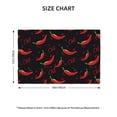 thumbnail image 2 of Placemats Set of 4, Red Hot Chili Place mats for Dining Table Indoor/Outdoor, Cute Heat Resistant Washable Table Mats(18" x 12"), 2 of 8