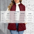 thumbnail image 2 of DISKEBUISS Plus Size Quilted Puffer Vest for Women Stand Collar Sleeveless Zip Up Gilet with Pockets for Fall Winter, 2 of 7