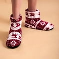 thumbnail image 2 of Christmas Slippers House Shoes for Women Fluffy Soft Cozy Bedroom Cartoon Plush Cute Slippers for Indoor Outdoor Use, 2 of 6
