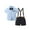 Blue, variant on CARETOO Boys Suit Toddler Dress Clothes Top Tie Suspenders Shorts 12M-5T Cotton Fabric Outfits
