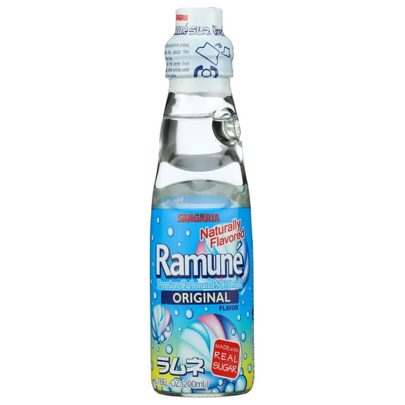 Pack of 18, Sangaria Ramune Original Carbonated Soft Drink, 6.76 fo