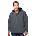 thumbnail image 1 of Tri-Mountain Conqueror 8480 Hooded Jacket, 6X-Large Tall, Charcoal/Black, 1 of 2